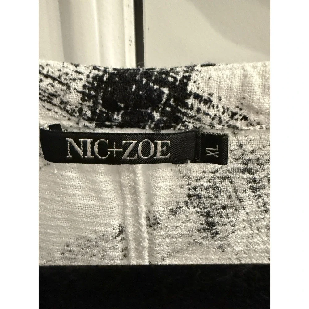 NIC+ZOE 297543 Women's‎ Checkered Top, Multi, X-Large - Picture 2 of 4